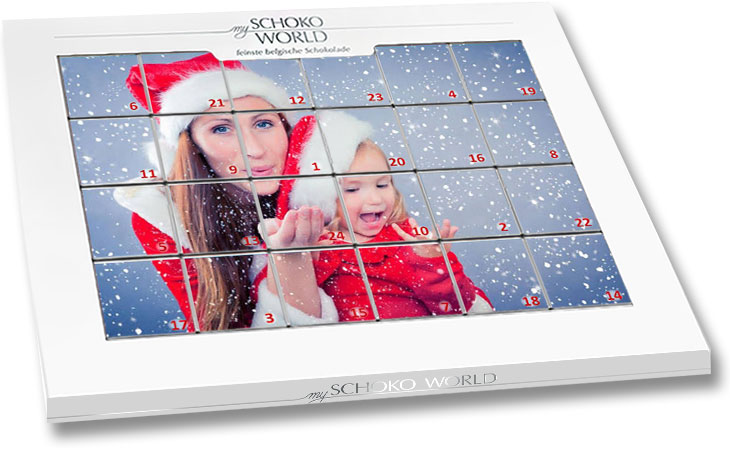 Adventskalender Mit Foto My Schoko World